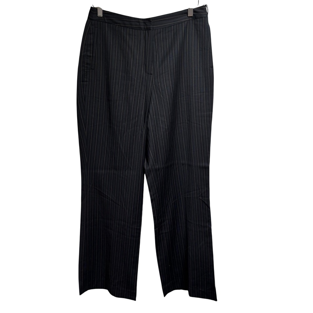Anne Klein Women's Black‎ Pinstripe Stretch Dress Pants Size 6 #876